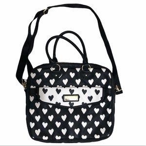 NWOT Betsey Johnson Heart Laptop Bag/Briefcase
